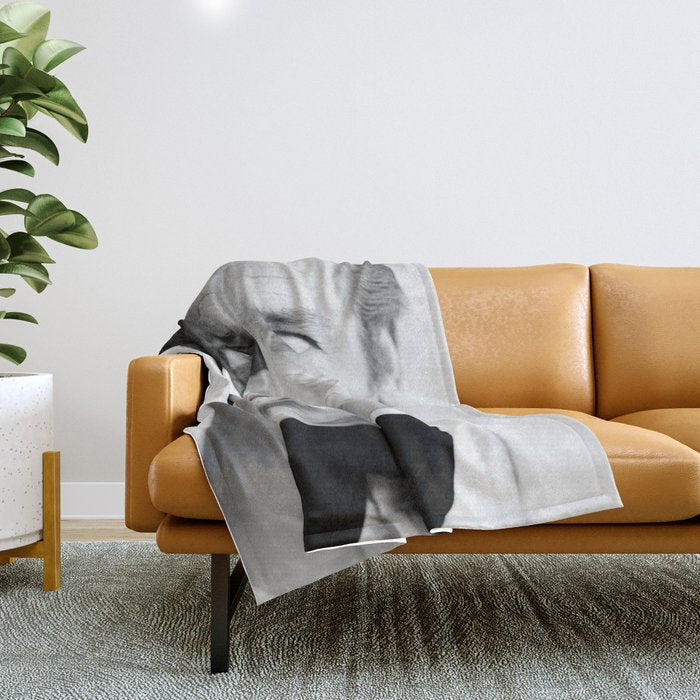 Roger Moore with Martini Retro Vintage Art Throw Blanket Gallery Image 1