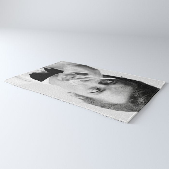 Roger Moore with Martini Retro Vintage Art Rug Gallery Image 3