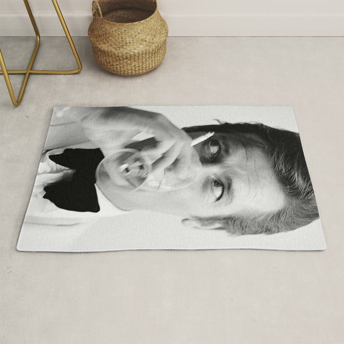 Roger Moore with Martini Retro Vintage Art Rug Gallery Image 1
