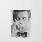 Roger Moore with Martini Retro Vintage Art Wall Hanging Gallery Image 1