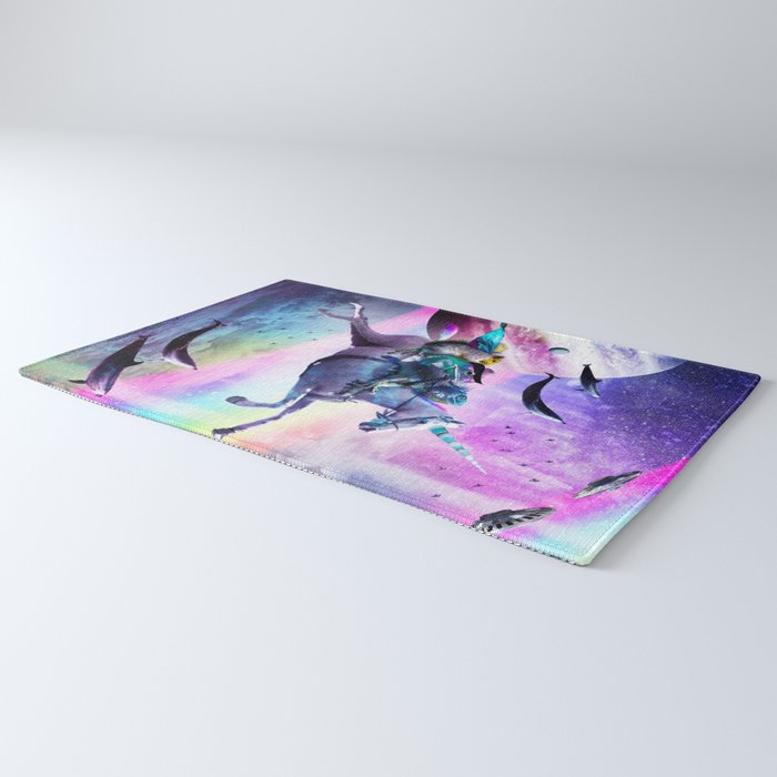 Bearded Dragon Frog Squirrel On Rainbow Unicorn Rug Gallery Image 3