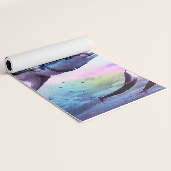 Bearded Dragon Frog Squirrel On Rainbow Unicorn Yoga Mat Gallery Image 2