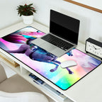 Bearded Dragon Frog Squirrel On Rainbow Unicorn Desk Mat Gallery Image 2