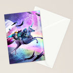 Bearded Dragon Frog Squirrel On Rainbow Unicorn Stationery Card Gallery Image 2