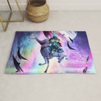 Bearded Dragon Frog Squirrel On Rainbow Unicorn Rug Gallery Image 1