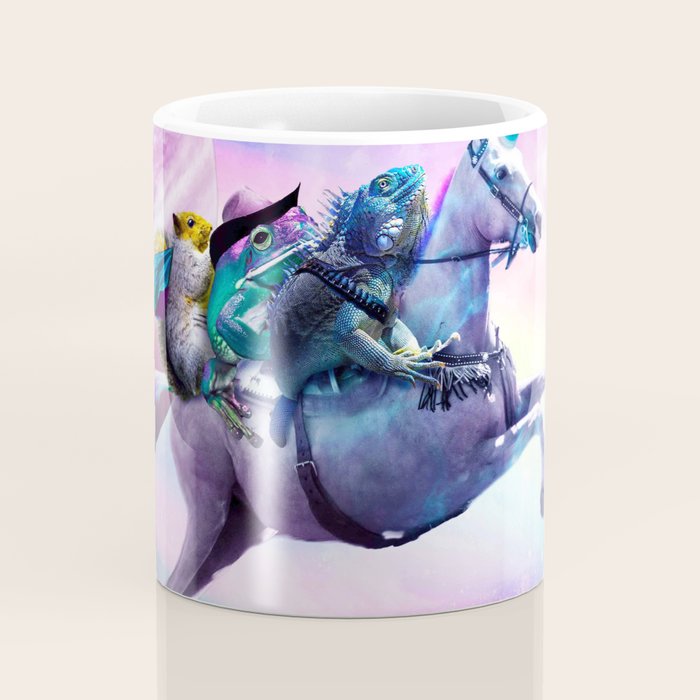 Bearded Dragon Frog Squirrel On Rainbow Unicorn Coffee Mug Gallery Image 4