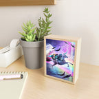 Bearded Dragon Frog Squirrel On Rainbow Unicorn Mini Art Print Gallery Image 2