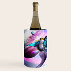 Bearded Dragon Frog Squirrel On Rainbow Unicorn Wine Chiller Gallery Image 2