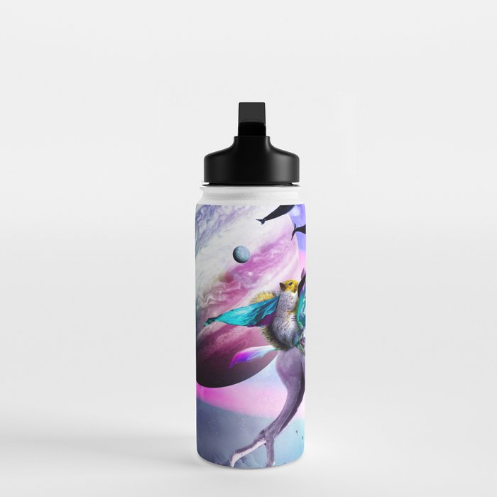 Bearded Dragon Frog Squirrel On Rainbow Unicorn Water Bottle Gallery Image 3