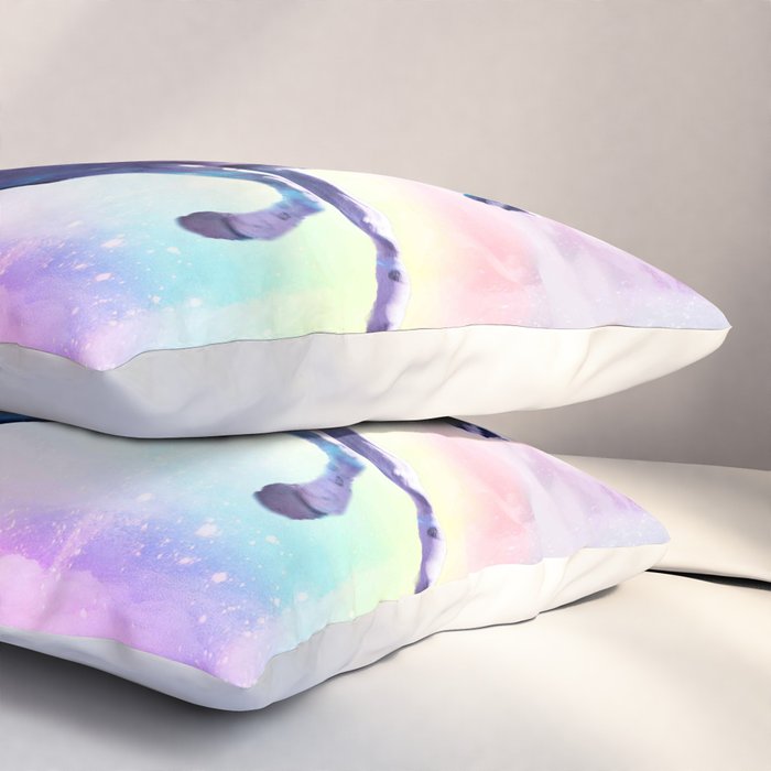 Bearded Dragon Frog Squirrel On Rainbow Unicorn Pillow Sham Gallery Image 3
