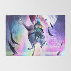 Bearded Dragon Frog Squirrel On Rainbow Unicorn Rug Gallery Image 2