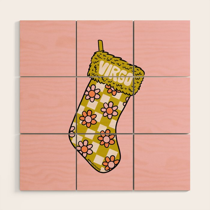 Virgo Stocking Wood Wall Art Gallery Image 1