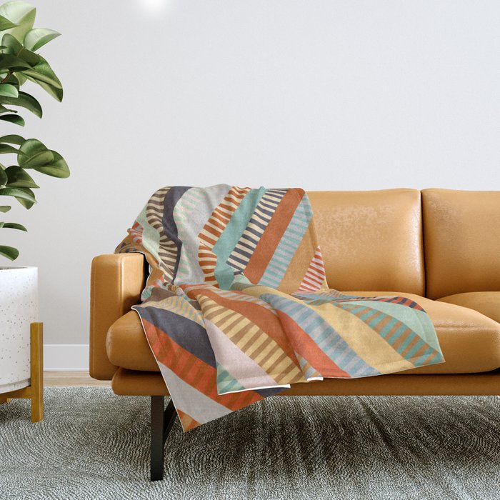 Fall Grandmother's Quilt II Throw Blanket Gallery Image 1