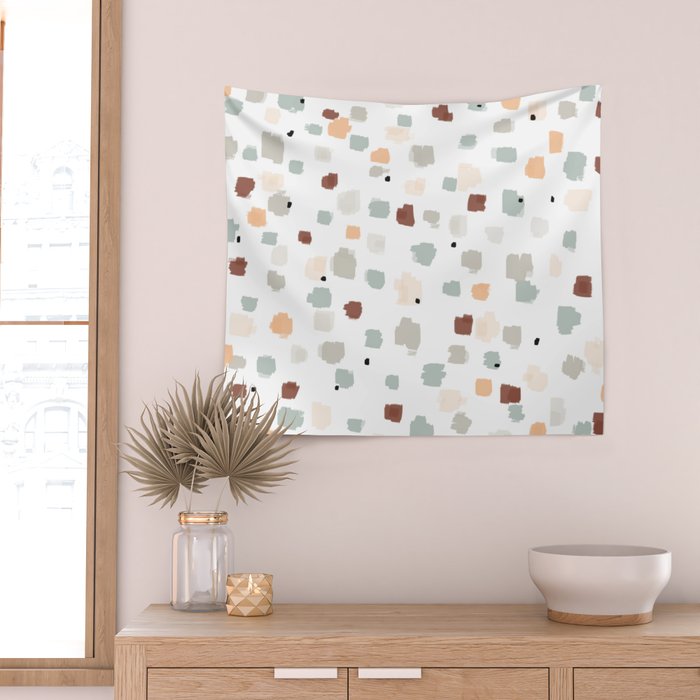 Bloom Field - Peach Wall Tapestry Gallery Image 2