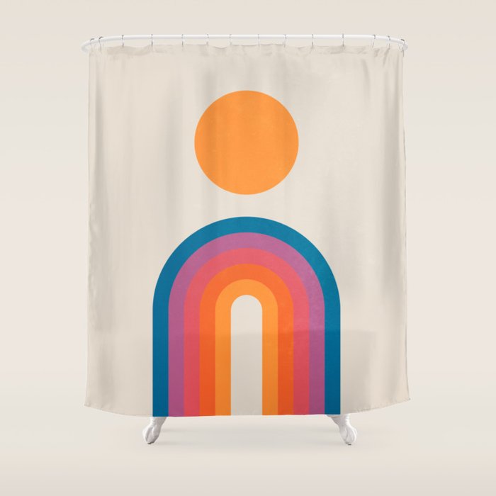 Vintage California Sun: Arches Shower Curtain Gallery Image 1