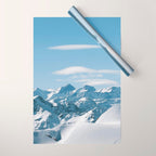 Snowy mountain range Wrapping Paper Gallery Image 1