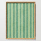 STRIPES - 004 - green Serving Tray Gallery Image 1