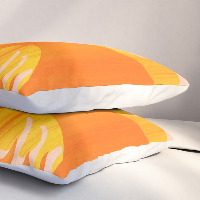 August Afternoons  Abstract Landscape Pillow Sham Gallery Image 3