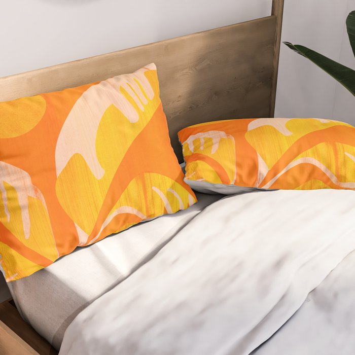 August Afternoons  Abstract Landscape Pillow Sham Gallery Image 2