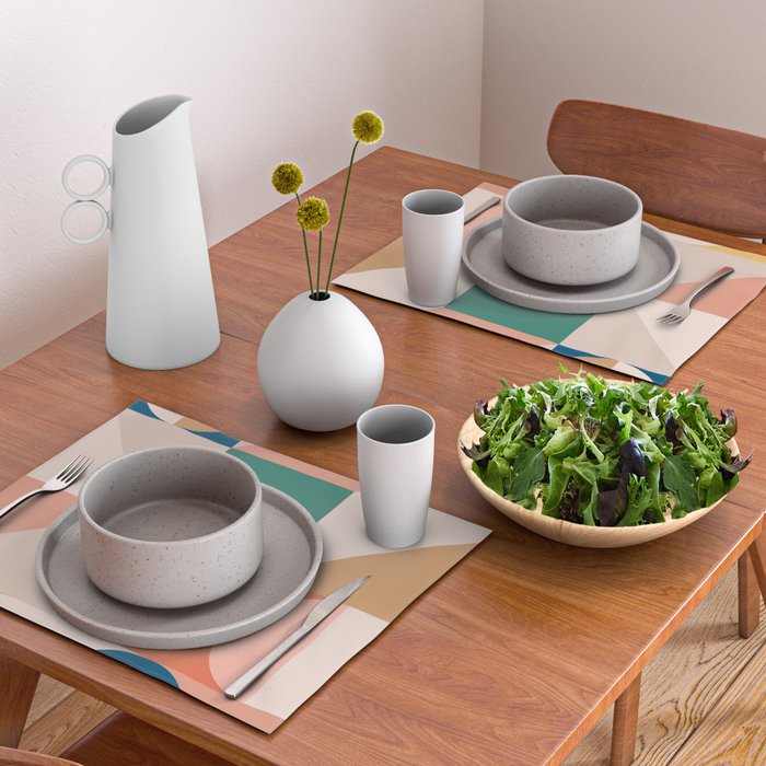 Modern Geometric 73B Placemat Gallery Image 2