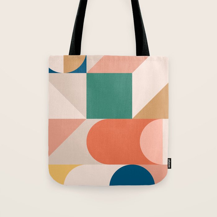 Modern Geometric 73B Tote Bag Gallery Image 1