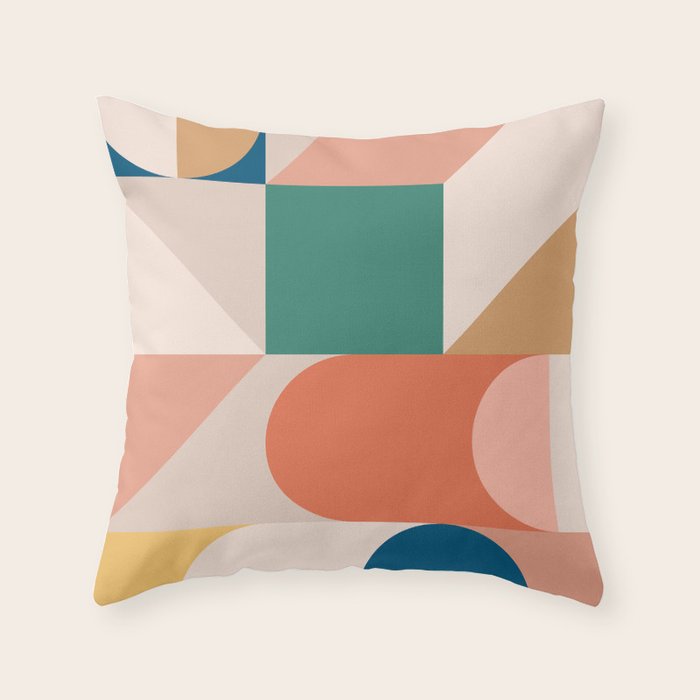 Modern Geometric 73B Throw Pillow Gallery Image 6