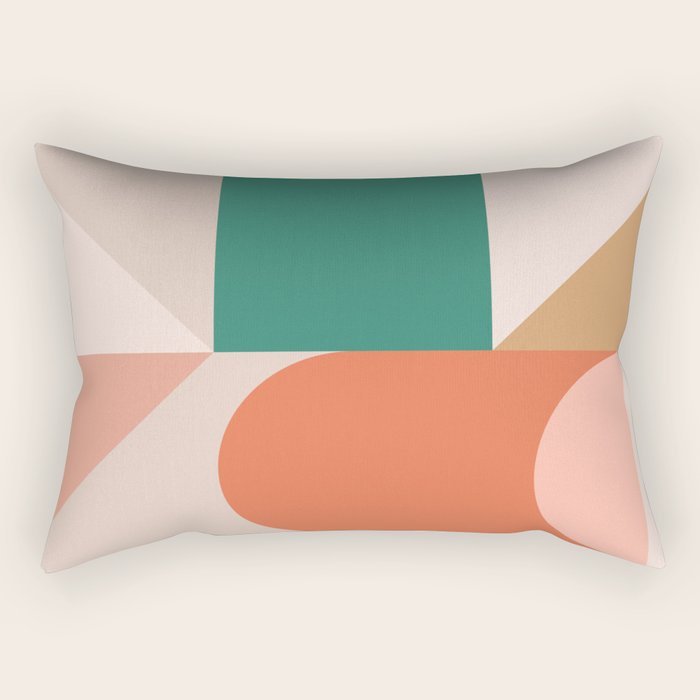 Modern Geometric 73B Rectangular Pillow Gallery Image 1