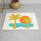 Sun, Beach, Palm Tree Rug Gallery Image 1