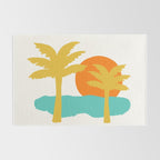 Sun, Beach, Palm Tree Rug Gallery Image 2
