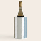 Blue & Taupe Stripes Wine Chiller Gallery Image 3