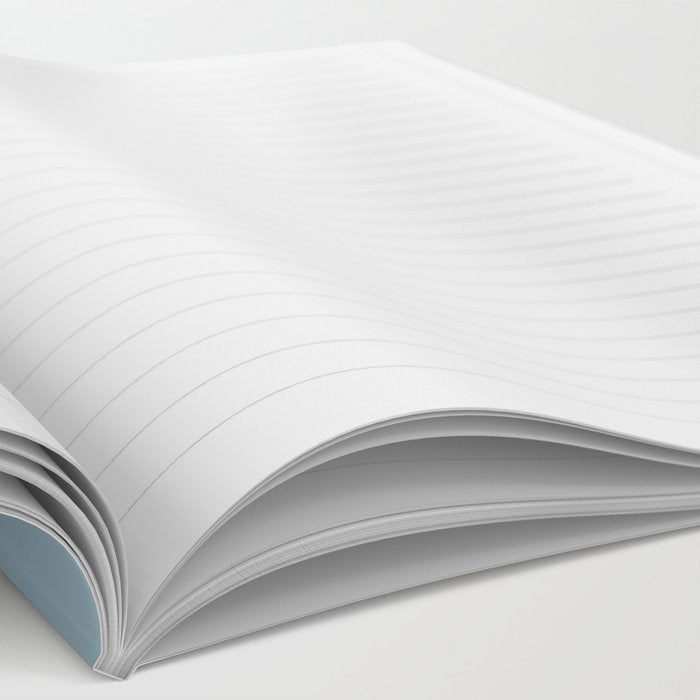 Blue & Taupe Stripes Notebook Gallery Image 2