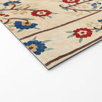 Bokce West Anatolian Ottoman Silk Embroidery Print Welcome Mat Gallery Image 2