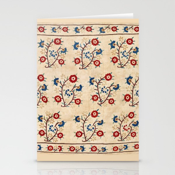Bokce West Anatolian Ottoman Silk Embroidery Print Stationery Card Gallery Image 2