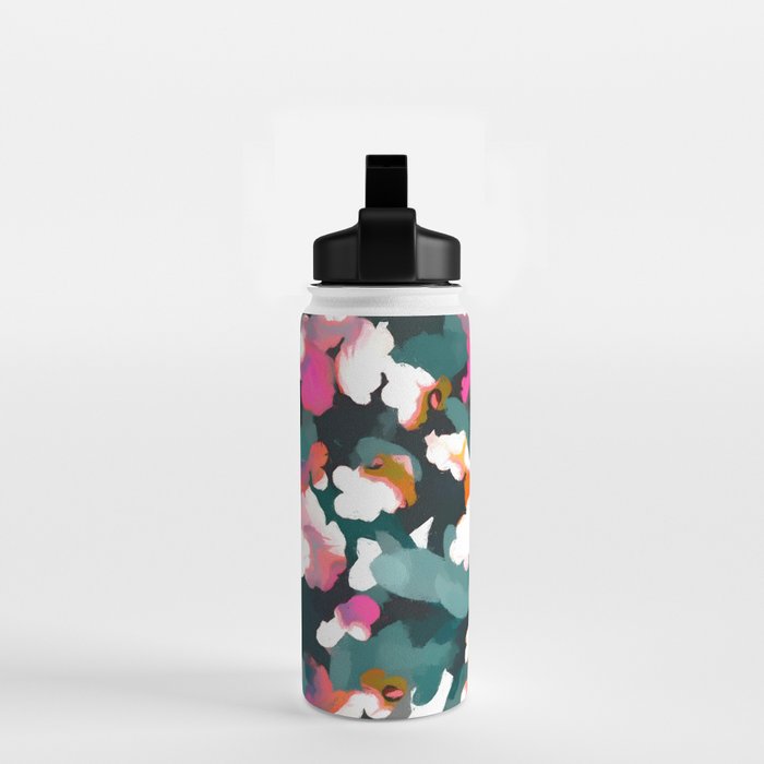 Floral Reverie Midnight Garden Water Bottle Gallery Image 2