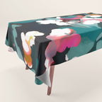 Floral Reverie Midnight Garden Tablecloth Gallery Image 1
