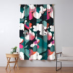 Floral Reverie Midnight Garden Window Curtain Gallery Image 5