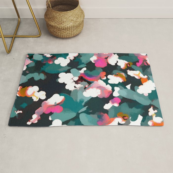 Floral Reverie Midnight Garden Rug Gallery Image 1