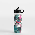 Floral Reverie Midnight Garden Water Bottle Gallery Image 1