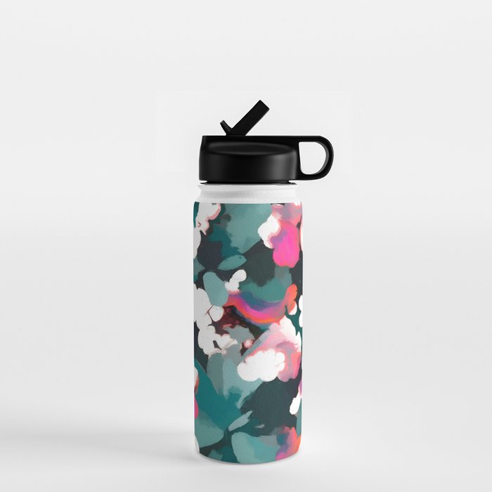 Floral Reverie Midnight Garden Water Bottle Gallery Image 1