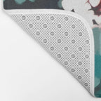Floral Reverie Midnight Garden Bath Mat Gallery Image 2
