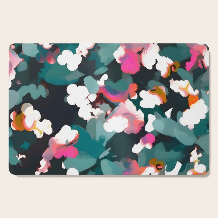 Floral Reverie Midnight Garden Cutting Board Gallery Image 1