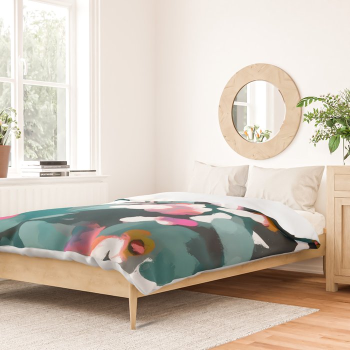 Floral Reverie Midnight Garden Duvet Cover Gallery Image 2