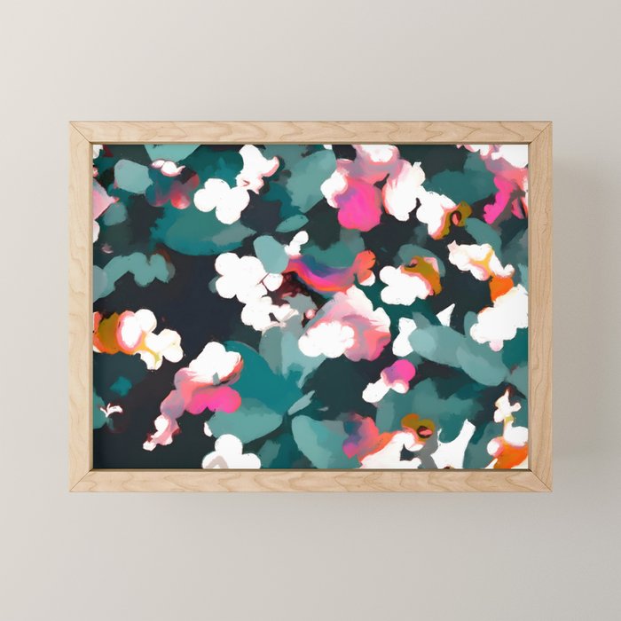 Floral Reverie Midnight Garden Mini Art Print Gallery Image 1