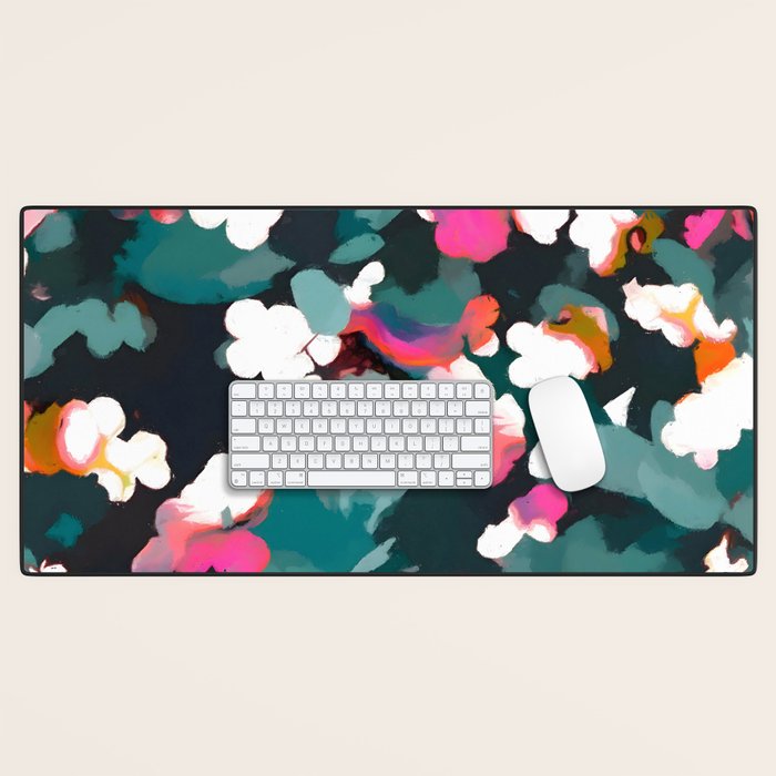 Floral Reverie Midnight Garden Desk Mat Gallery Image 1