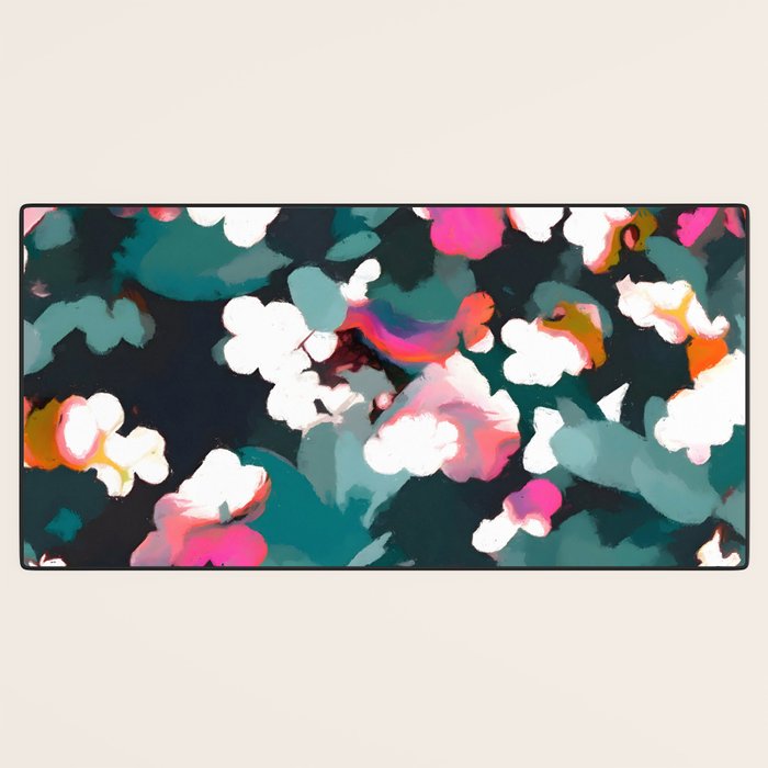 Floral Reverie Midnight Garden Desk Mat Gallery Image 3