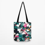 Floral Reverie Midnight Garden Tote Bag Gallery Image 2