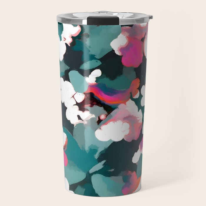 Floral Reverie Midnight Garden Travel Mug Gallery Image 1
