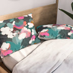 Floral Reverie Midnight Garden Pillow Sham Gallery Image 2