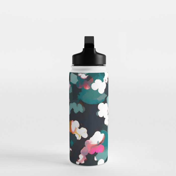 Floral Reverie Midnight Garden Water Bottle Gallery Image 3