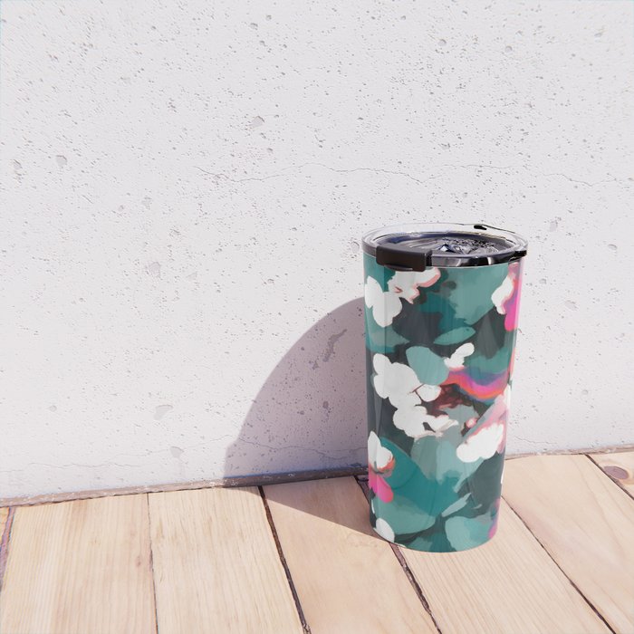 Floral Reverie Midnight Garden Travel Mug Gallery Image 4